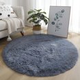 thumbnail image 1 of Luckyn Soft Shaggy Rug,Anti-Slip Fluffy Rugs Large Shaggy Rug Super Soft Mat Living Room Bedroom Carpet,Silver Gray, 1 of 8