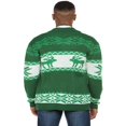 thumbnail image 3 of Men‘s Christmas Cardigans Ugly  Sweaters Reindeer Snowflake Shawl Collar Knitted Cardigan Sweater, 3 of 4