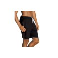 thumbnail image 4 of Hanes Mens Jersey Lounge Drawstring Shorts with Logo Waistband 2-Pack, L, 4 of 5