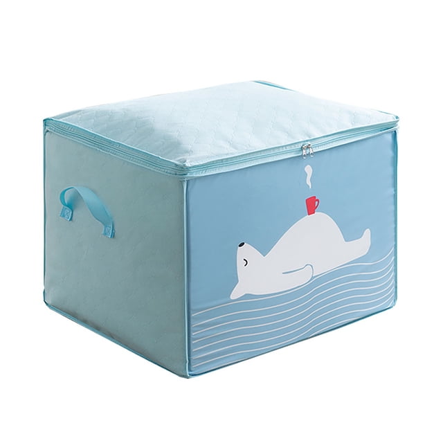 TopLLC Foldable Storage Bag Clothes Blanket Quilt Closet Sweater Organizer Box Pouch