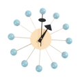 thumbnail image 4 of Elodie Round Ball Wall Clock Quiet Mid Century for Living Room Kitchen Decor Clocks Light Blue Ball, 4 of 8