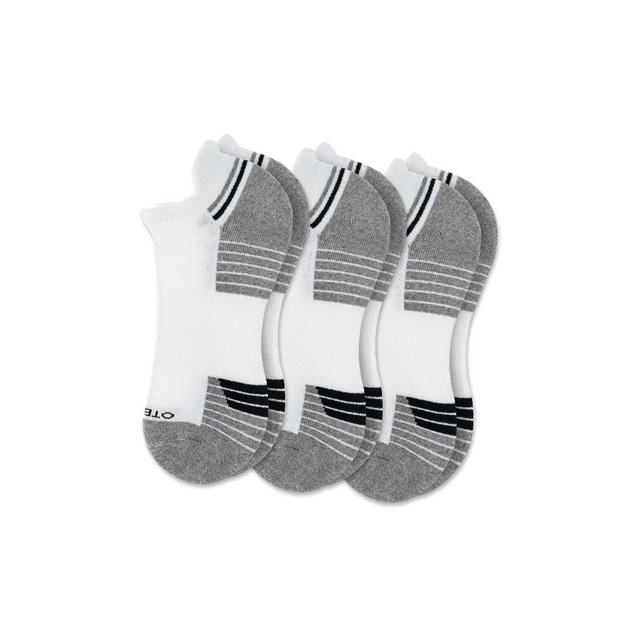 OTECKA Unisex Basic Performance Ankle Socks with Moisture-Wicking - Cushion Comfort Ankle Socks, Black- 6 Packs, Small-Medium