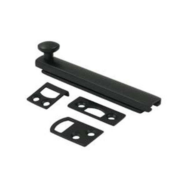Deltana 4SBCS19 Boulon de Surface Robuste avec Vis Dissimulée - Noir - Solide