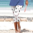 thumbnail image 3 of FNFYFH Clearance Womens Yoga Capris Fresh All Day,White, 3 of 5