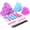 c, variant on LNGOOR 33 Pcs Hair Rollers 18 Self Grip Velcro Rollers For Hair Volume 44mm 36mm 25mm 12 Duckbill Sectioning Clips 2 Combs 1 Braid For Salon Hair Dressing And Styling