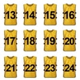 thumbnail image 1 of TOPTIE Ensembles de 12 Gilets d'Entraînement Numérotés (#13-24), Chasubles de Soccer, 1 of 6