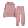 thumbnail image 1 of Posijego Ensemble à Manches Longues pour Femmes, Sweat à Capuche, Pantalon, Ensemble de Détente, 1 of 6