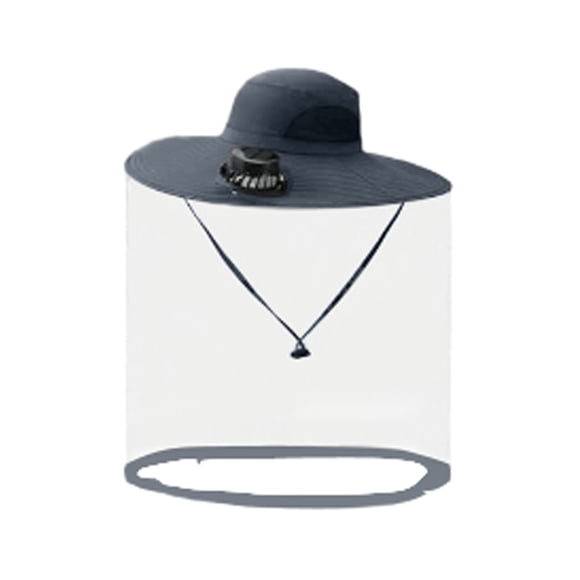 Solar Fan Cap Wide Edge Fan Sun Cap Control Cap For And Solar USB Charging Cap With Net