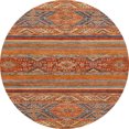 thumbnail image 1 of Ahgly Company Indoor Round Abstract Red Abstract Area Rugs, 6' Round, 1 of 6