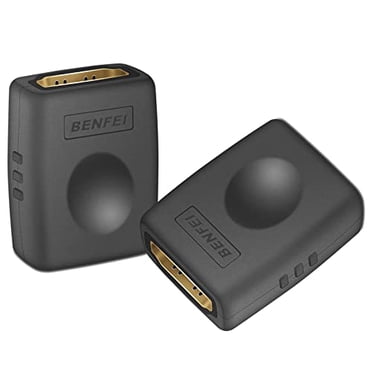 Coupleur HDMI, Adaptateur HDMI Benfei Femelle vers Femelle pour Étendre les Appareils HDMI - Lot de 2