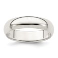 thumbnail image 1 of 925 Sterling Silver 5mm Half Round Size 4 Band Ring, 1 of 2