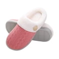 thumbnail image 1 of DPTALR Ladies Memory Foam Slippers Non-slip Rubber Bottom Ladies Home Slippers Warm Plush Lining Bedroom Comfortable Home Shoes, 1 of 5