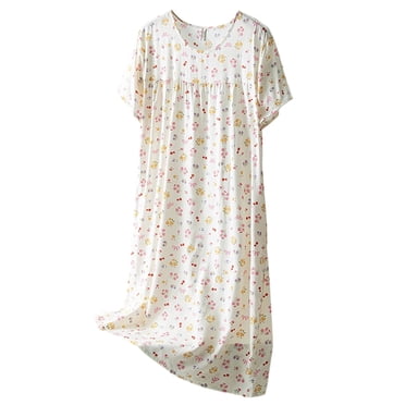 Chemises de Nuit Surdimensionnées Chemise de Sommeil Imprimé Léopard Nuisettes Étoile Chemise de Nuit Xxx Chemise de Nuit pour Femmes Vs Vêtements de Nuit Femmes Longue Chemise de Nuit Douce Longueur Genou Chemises de Nuit Grande Chemise de Nuit Femme Femmes Été Sommeil