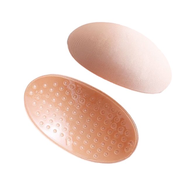 2X Women Invisible Shoulder Pads Soft Sticky Padded Shoulder Pads For Self-Adhesive Traceless Breathable Decorative Sewing Accessories Skin Color