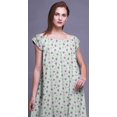 thumbnail image 3 of Bimba Robe de Nuit Imprimée pour Femmes en Rayonne Longue Maxi Robe de Sommeil Robe de Nuit, 3 of 4