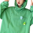 thumbnail image 3 of Baohd Polyester Chaud et à la Mode avec Sweat-Shirt de Forme Animale Surdimensionné et Épais Style Animal Vert M, 3 of 6