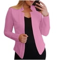 thumbnail image 4 of AherBiu Cardigan pour Femmes Léger Décontracté 2024 Mode Automne Hiver Extérieur Coupe Ajustée Ouvert à l'Avant Vestes, 4 of 6