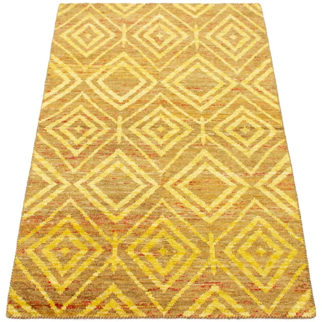 ECARPETGALLERY 5'0" x 7'10" Overdyed Color Transition Hand-knotted Area Rug for Living Room, Dining Room and Bedroom in Oran