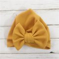thumbnail image 2 of 0-6 Month Baby Cute Unisex Hat Solid Elastic Big Bow Design Hat, 2 of 9
