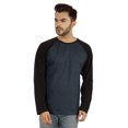 thumbnail image 1 of Inkmeso Men's Regular Fit Round Neck Shirt Solid Raglan Long Sleeve T-Shirts, 1 of 7