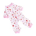 thumbnail image 1 of Four-legged Printed Pajamas For Pets Comfortable Four-legged Home Clothes For Dogs Cute Knitted Clothes Home Travel Pink, 1 of 6