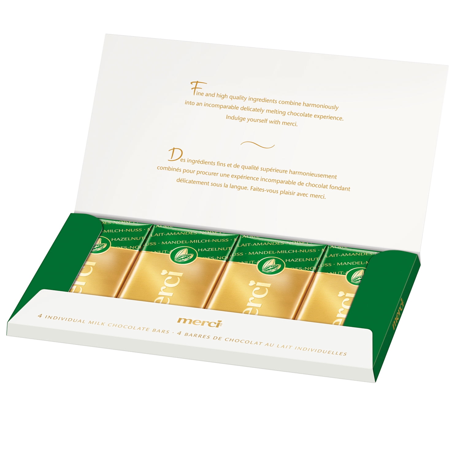 Barres de chocolat merci