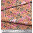thumbnail image 3 of Soimoi Satin Silk Fabric & Orchids Floral Decor Fabric Printed Yard 42 Inch Wide, 3 of 3