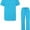Turquoise, variant on Adar Universal Medical Scrubs Set Medical Uniforms - Unisex Fit 45 colors