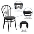 thumbnail image 2 of HERCULES Series Fan Back Metal Chair - Black Vinyl Seat, 2 of 9