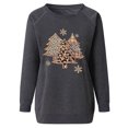 thumbnail image 4 of EGNMCR Noël Sweatshirt Mode Women Print Manches Longues Confortable Respirant Col Rond Sweatshirt, 4 of 5