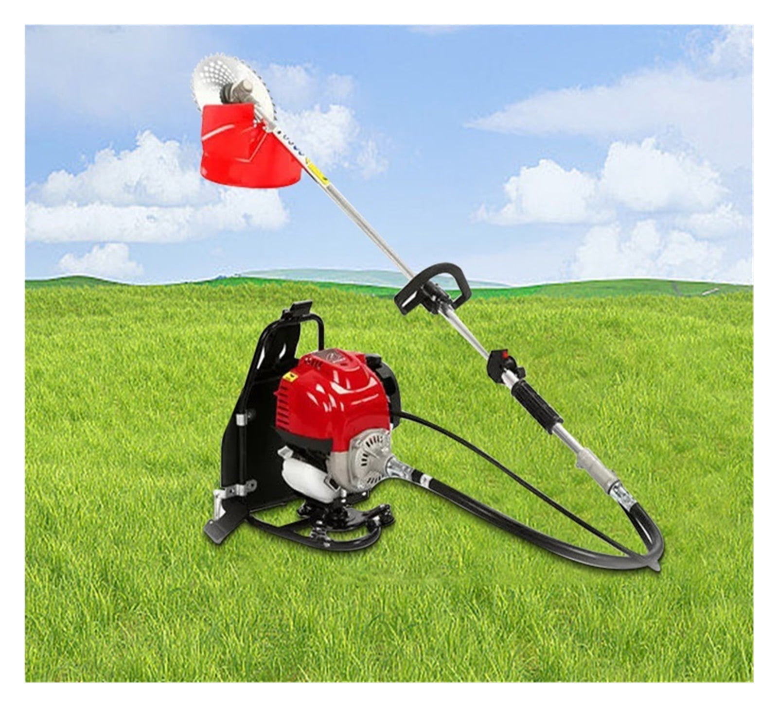 4-stroke Engine 4 Stroke Gasoline Engine 39.0cc 2.6HP Power Lawn Mower For Brush Cutter Petrol Strimmer Tree Pruner ,Easy to Use