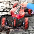 thumbnail image 2 of SIYTUAU 2.4G Dual Remote Mode Stunt Car With Twisting Lights Red Abs Plastic Children'S Toy Gift Rc Car Red, 2 of 9