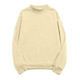 thumbnail image 2 of cllios Oversized Sweatshirt for Women Solid Color Mock Neck Tshirts 2024 Casual Long Sleeve Pullover Tops Basic Fall Tops, 2 of 8