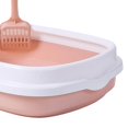thumbnail image 4 of DOLITY Anti ing Cat Litter Box with Surrounded Top Cover Tray Sand Box Detachable Pink Medium, 4 of 9