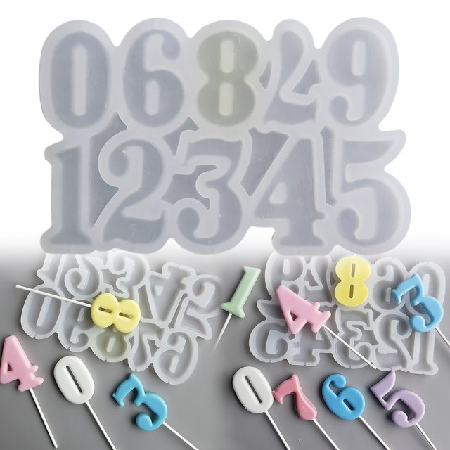 1Pcs Silicone Number Cooker 3D Number For Birthday DIY Baking Cooker