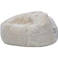 thumbnail image 2 of (Set of 2) Modern Plush Bean Bag Chair in Cream, 2 of 3
