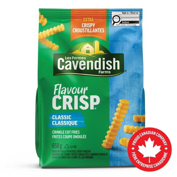 Cavendish Farms FlavourCrisp Classic Crinkle Cut Fries | Made in Canada | Proud Canadian Company, FlavourCrisp Crinkle Cut