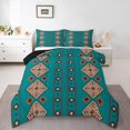 thumbnail image 2 of Erosebridal Boho Aztec Comforter Sets Full Size, Mandala Bohomian Comforters & Duvets, Geoemtry Room Decor, Reversible 3pcs, 2 of 7