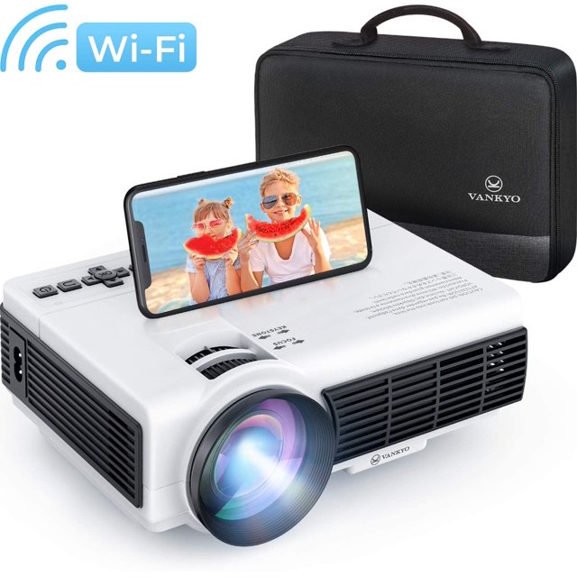 VANKYO Leisure 3W Mini WiFi Projector with Smart Phone Synchronize, 1080P Supported, 3600 LUX Portable Projector for iOS/Android Devices