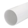 thumbnail image 1 of Unique Bargains PVC Rigid Round Pipe 101.6mm ID 110mm OD 20cm/8' Length White High Impact for Water Pipe, Crafts, Cable Sleeves, 1 of 6
