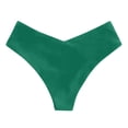 thumbnail image 1 of SDNall Womens New Scarless Low Waist Solid Swimming Trunks, 1 of 4