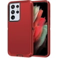 thumbnail image 1 of Supershield Defender Case for Samsung Galaxy S22 Plus 5G, Galaxy S22 Plus 5G Phone Case Heavy Duty Shockproof Dustproof 3 in 1 Rugged Protective Bumper Cover - Red, 1 of 3