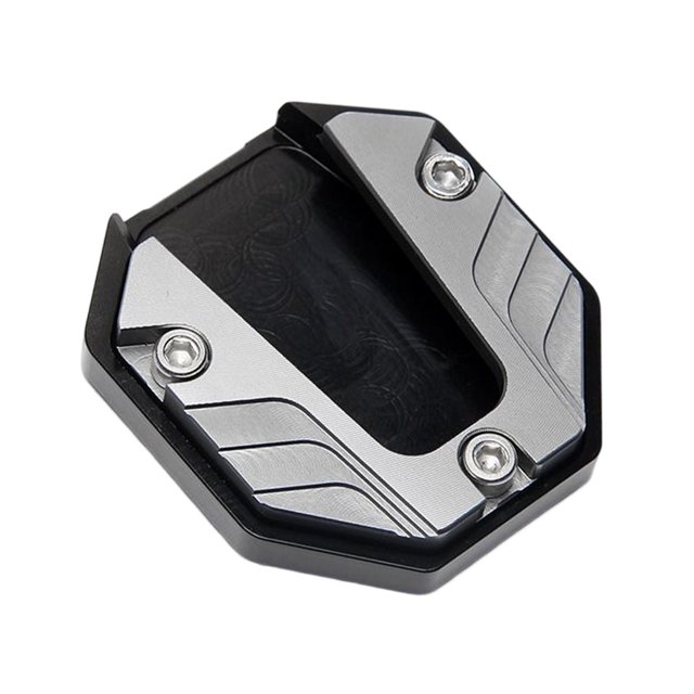 Motorbike Motorcycle Kick Stand Coaster Universal Easily Install Professional Accessory Aluminum Alloy Stable Replacement Study Anti Slip Grey