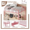 thumbnail image 4 of Kojooin Twin Size Loft Bed with Ladder & Arched Guardrail, Heavy Duty Metal Frame, 4 of 8
