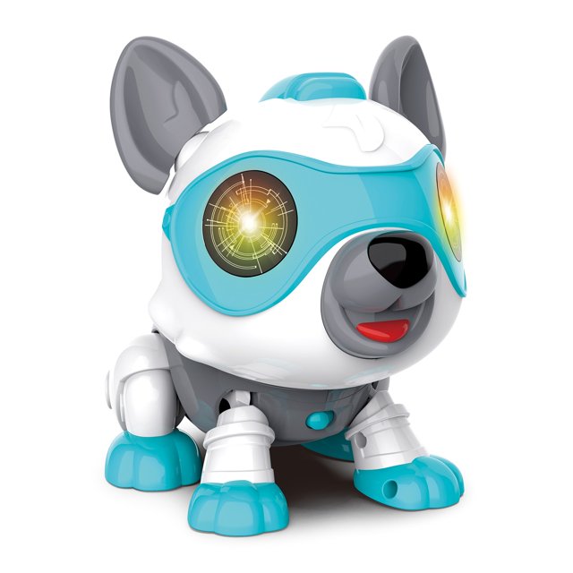 Chien Robot Électronique Bleu Bricolage Chien de Compagnie Chiot Intelligent Répond aux Aboiements Contrôle Tactile