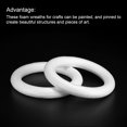 thumbnail image 4 of Unique Bargains 5.6 Inch Foam Wreath Forms Round Craft Rings for DIY Art Crafts Pack of 3, 4 of 5