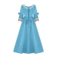 thumbnail image 2 of UPPADA Costumes Gothic pour Femmes à Manches Longues Victorian Dresses Robe Corset Grande Taille Robe Maxi Fluide Robe de Fête Robe Cocktail Robe Lacée Robe de Mascarade Jolies Robes de Bal Aubaines Quotidiennes Liquidation, 2 of 4