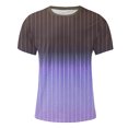 thumbnail image 4 of NJDVHB Chemises d'Été pour Hommes, Chemise de Plage pour Homme, Haut à Col Rond Imprimé pour Homme Fallow Décontracté Mode à Manches Courtes, Violet, TTG, 4 of 5