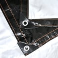thumbnail image 3 of AMERTEER Tarp Cover  Black Heavy Duty Thick Material  Waterproof  Great for Tarpaulin Canopy Tent  Boat  RV or Pool Cover!!!, 3 of 6