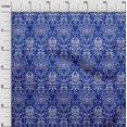 thumbnail image 3 of oneOone Rayon Lapis Blue Fabric Damask Sewing Craft Projects Fabric Prints By Yard 56 Inch Wide, 3 of 4
